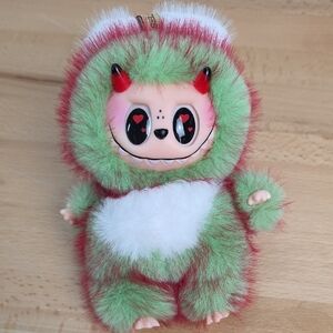 Adorable Green and Red Monster Plush Toy